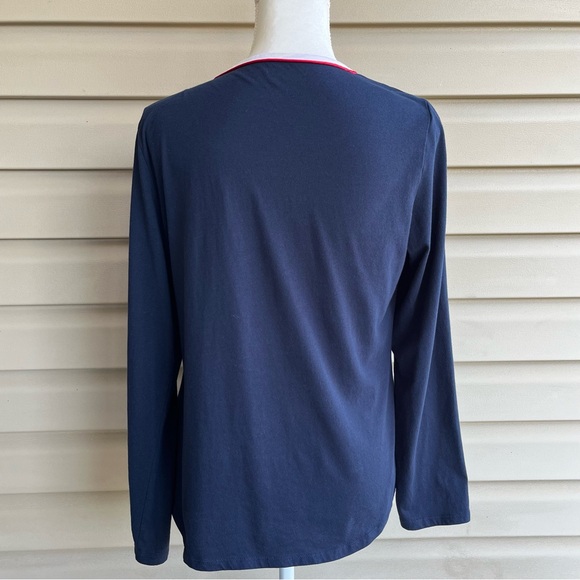 •Nautica• Scooped Neckline Pullover Knit Top - Size Large - Picture 4 of 8